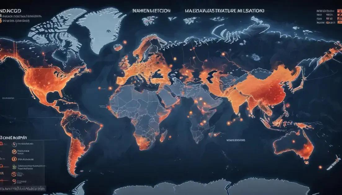 Regions most affected by recent strains